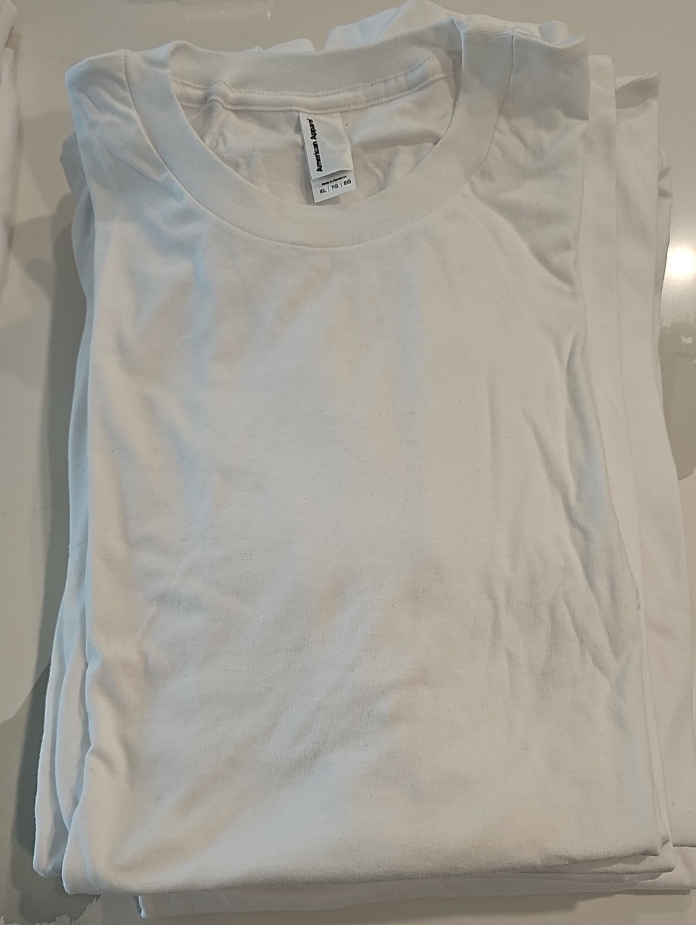 American Apparel UNISEX White Short Sleeve Crew Tee